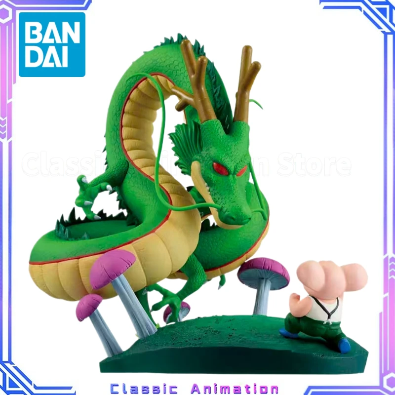 

【Оригинал】BANDAI Ichiban Kuji DRAGON BALL Dragon Ball History II B Award Oolong and SHENRON Revible Moment Модели игрушек