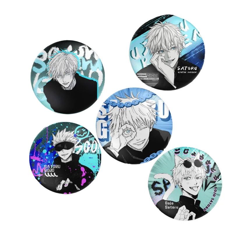 Jujutsu Kaisen Gojo Satoru Minimalistische Creatieve Film Perifere Broche Hoge Waarde Persoonlijkheid Cartoon Badge Decoratieve Hanger