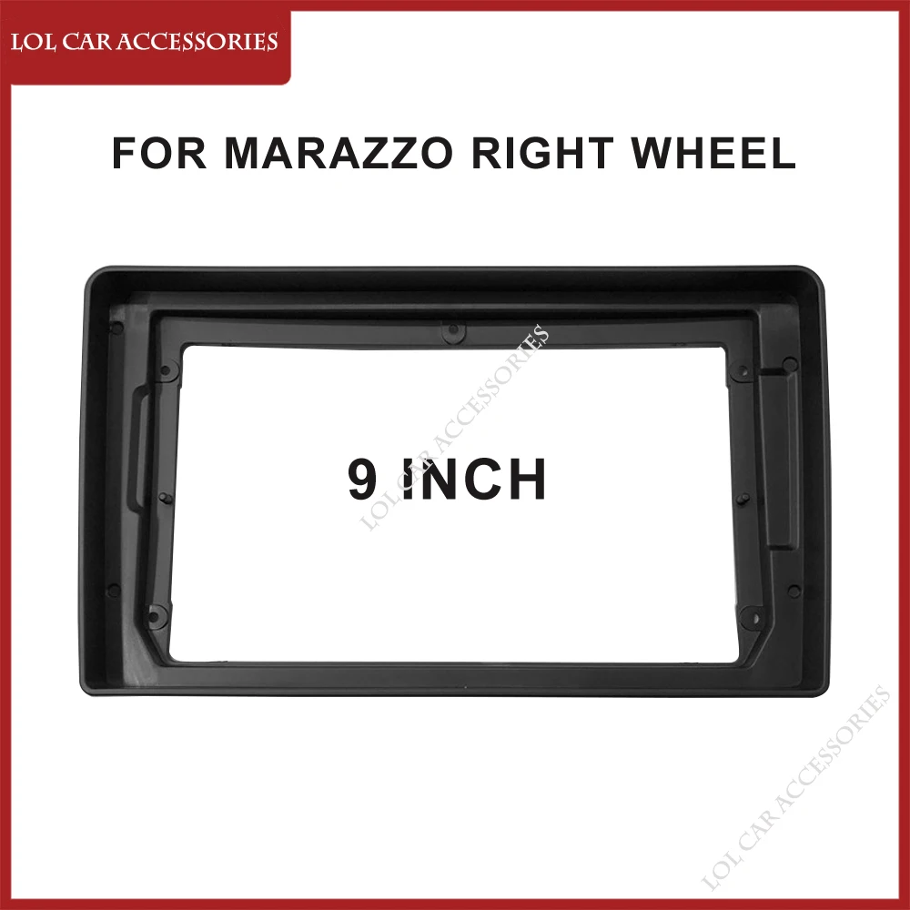 9 Inch For MARAZZO Right Wheel Car Radio Android MP5 Player Panel Casing Frame 2Din Head Unit Fascia Stereo Dash Cover