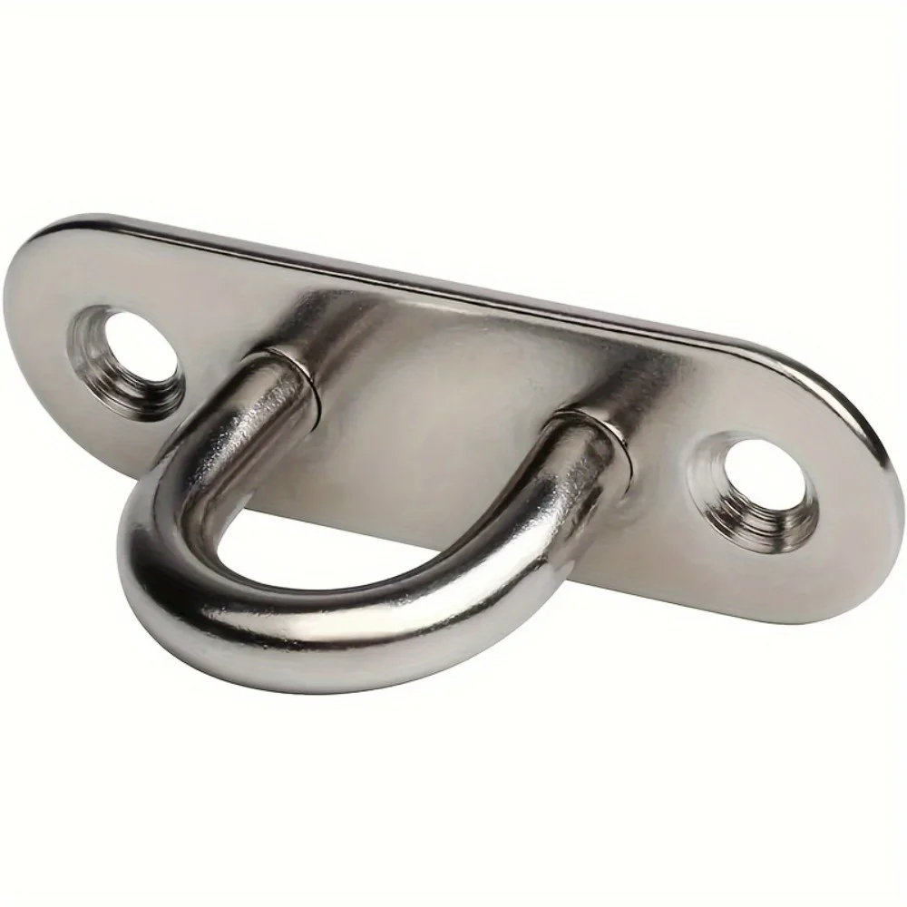 10x خطافات لولبية من الفولاذ المقاوم للصدأ ومسامير تركيب 20x، لوحة عين M5 مع حلقة، للمعدات البحرية، تعليق جدار السقف