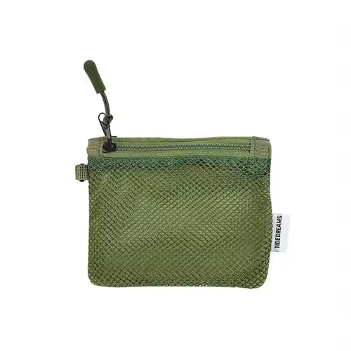Travel Makeup Storage Bags New Mesh Coin Purse Simple Portable Mini Bag Multi-purpose Square Bag Double-layer Zipper Card Holder - Image 7
