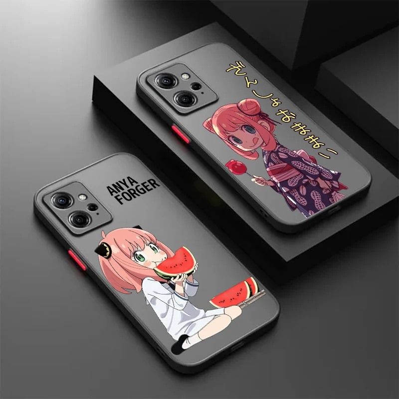 S-Spy G-Game Anya F-Forger Cartoon Frosted Translucent For Redmi 8 8A 9A 9C 9AT 9 9T 10X 10A 10C 10 11A 12C 12 13C 5G Funda