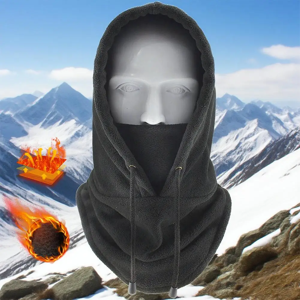 

Теплая зимняя шапка, ветрозащитная флисовая велосипедная Балаклава, холодная термобелье унисекс, регулируемая маска, лыжный чехол для шеи, мотоциклетный чехол Q5O2