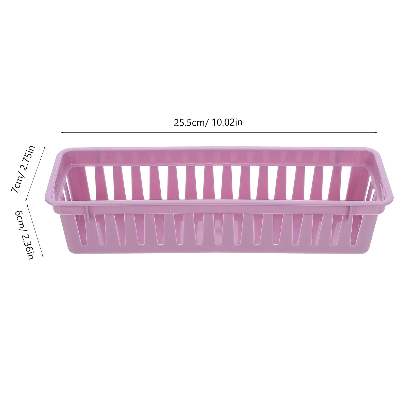 12pcs Plastic Pencil Organizer Bins For Desk Classroom Storage Stationery Holder Pen Basket Tray Office Study Organizer