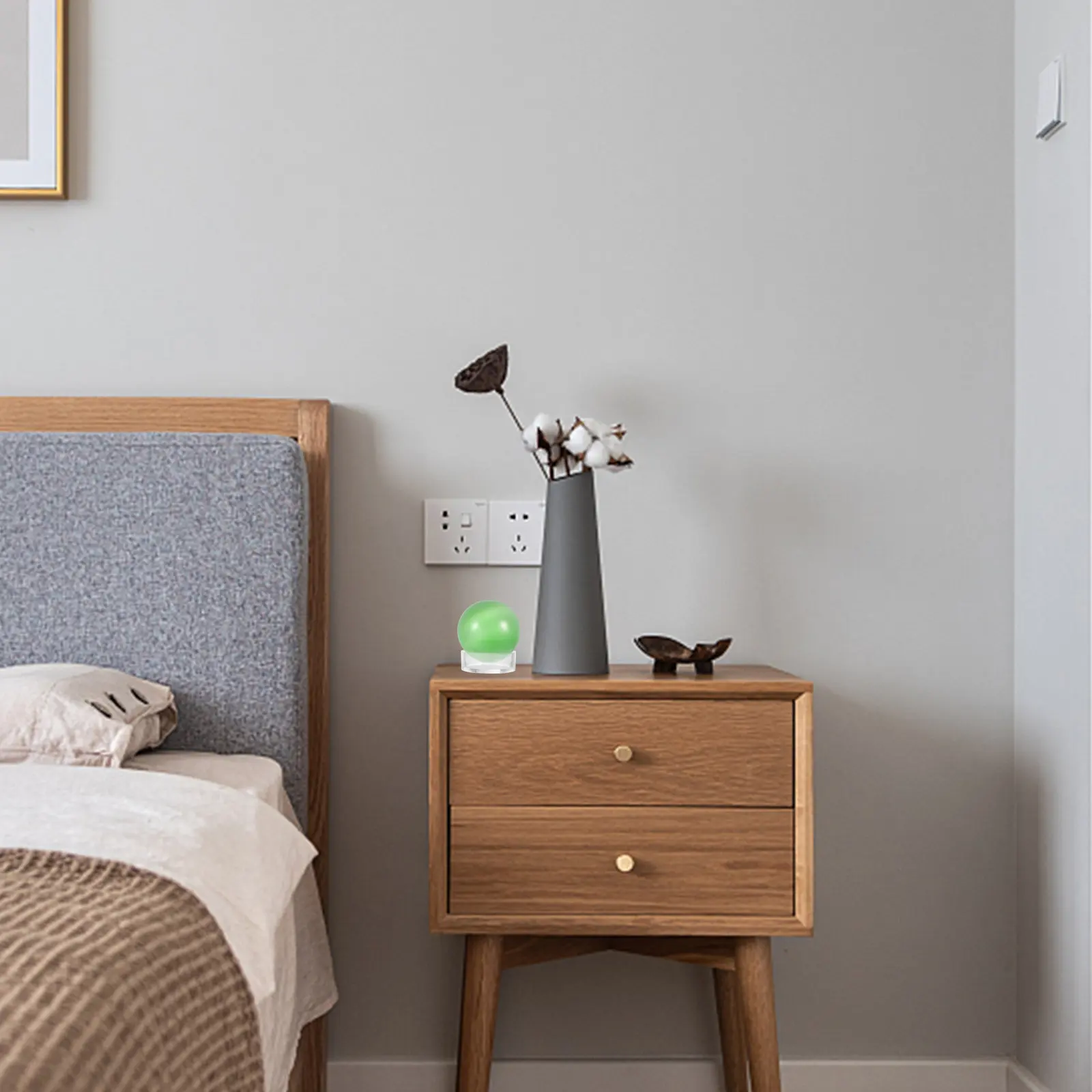 15Pcs Transparent Acrylic Jewelry Display Stands Clear Spheres Holder for Golf Balls Marbles Office Home Decor