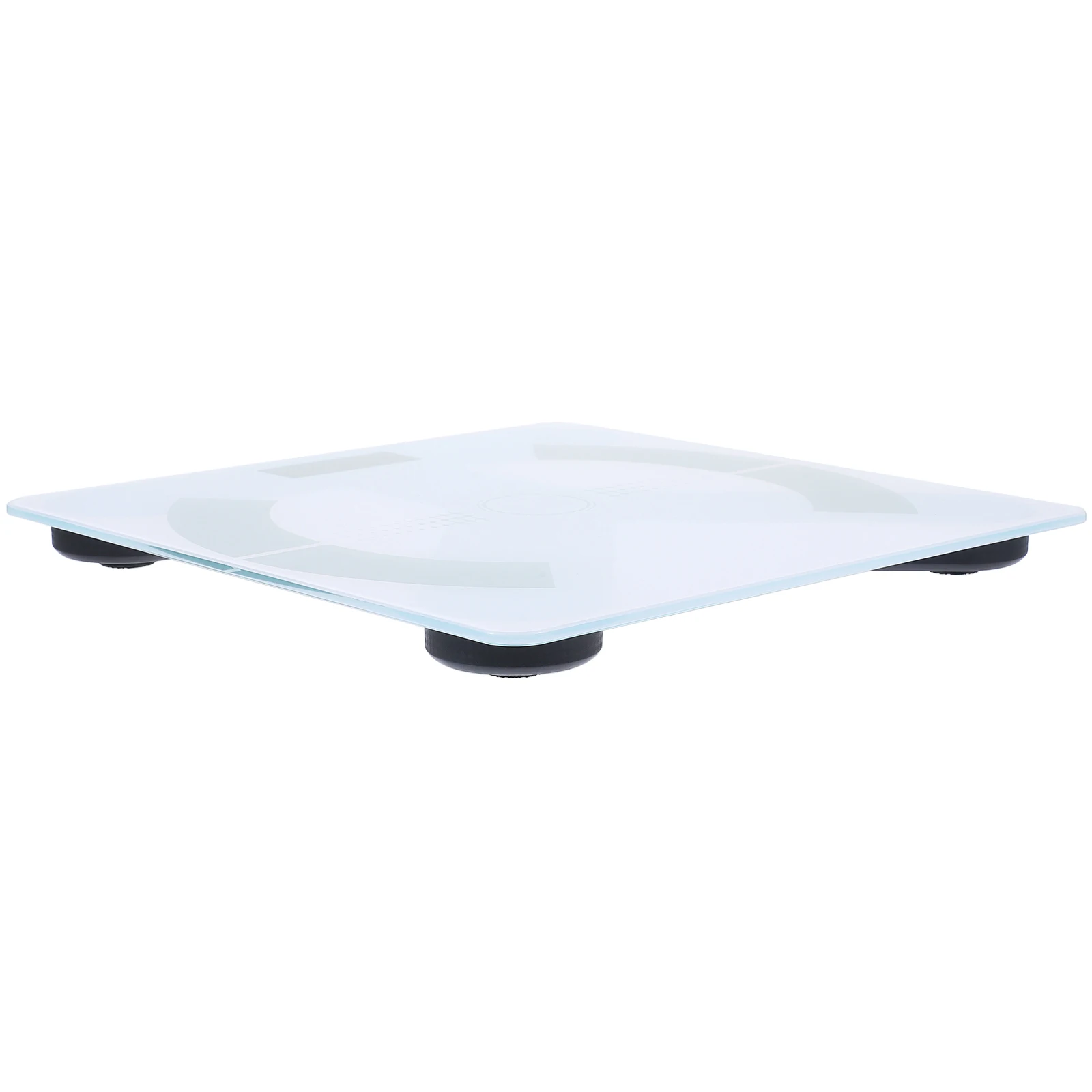 

Digital 26x26cm Rechargeable USB Fan Shape Piano Black Accurate Weighing Smart for Home Use Bathroom Scale Weight Scale