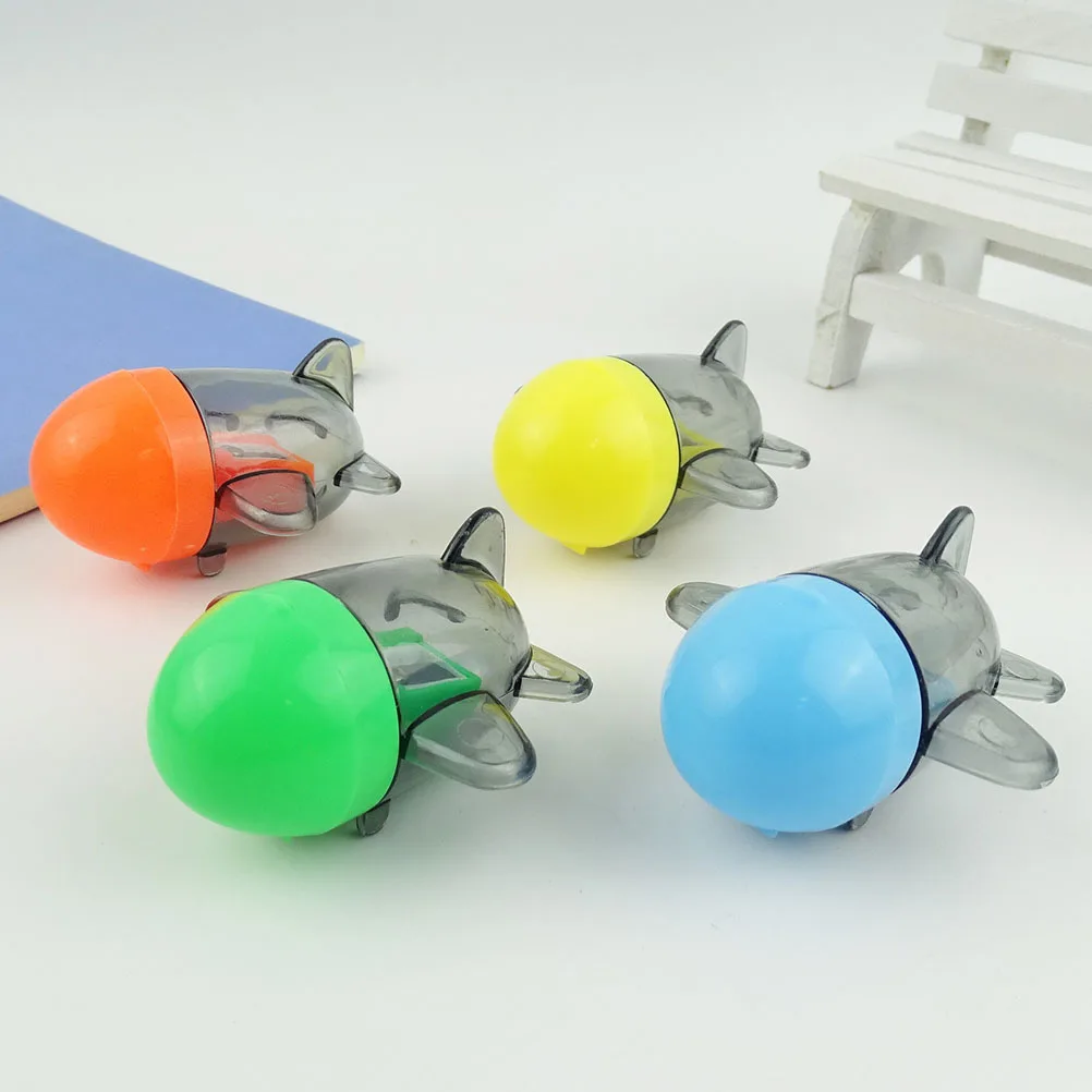 

4Pcs Cartoon Pencil Sharpeners Airplane Shaped Mini Portable School Supplies Pencil Sharpener School Supplies