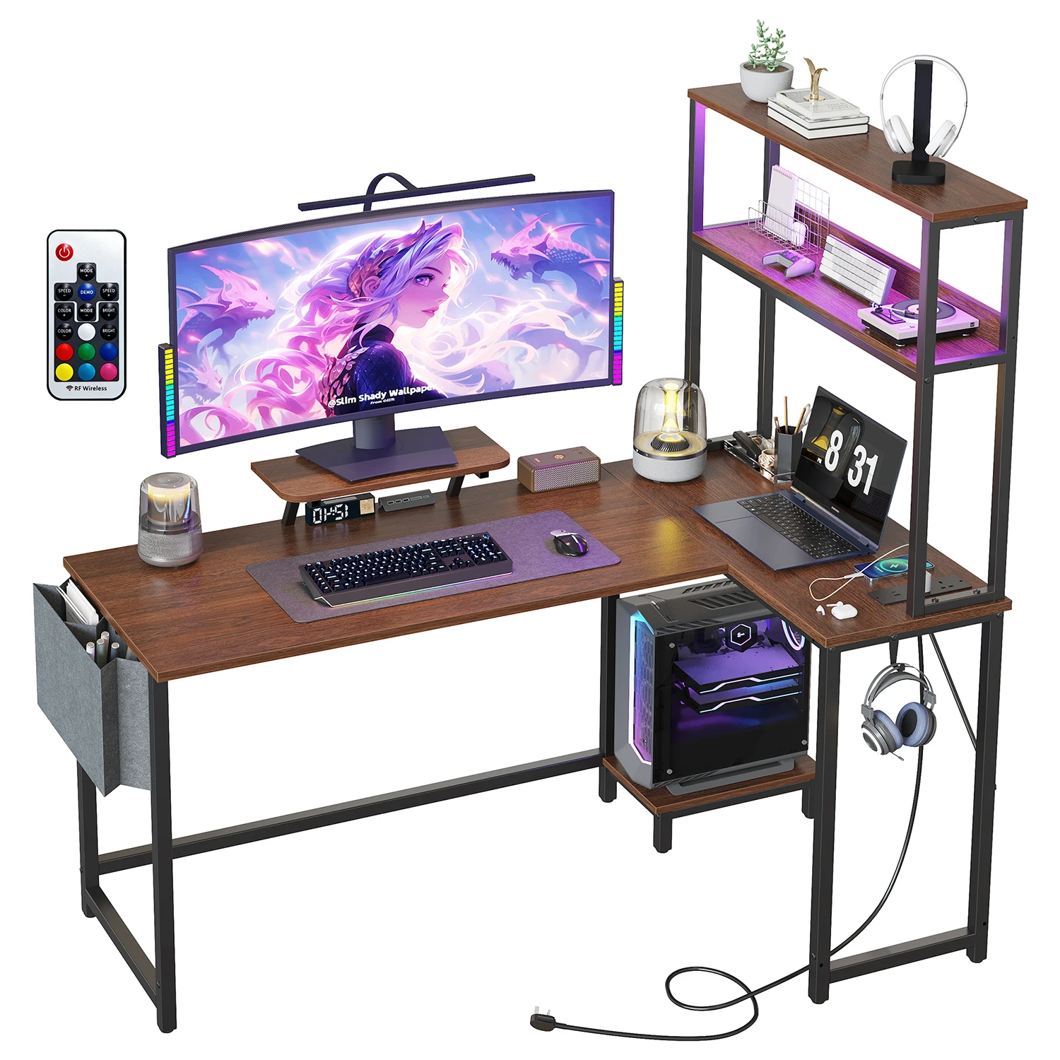 Escritorio para ordenador de 80x50cm, mesa moderna con estructura metálica para el hogar y la oficina, escritorio de estudio, mesa de trabajo para dormitorio y oficina