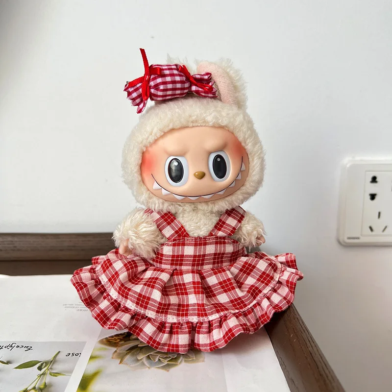 

Для LABUBU, набор комбинезонов для вечеринок — подвесная кукольная одежда в глухой коробке, милая детская игрушка с платьем и подтяжками (без рисунка)