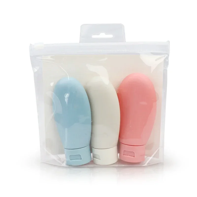 3 Pieces/Set Travel Refillable Bottle Kit Portable Essence Shampoo Body Wash Bottle Container Portable on Airplane Compact