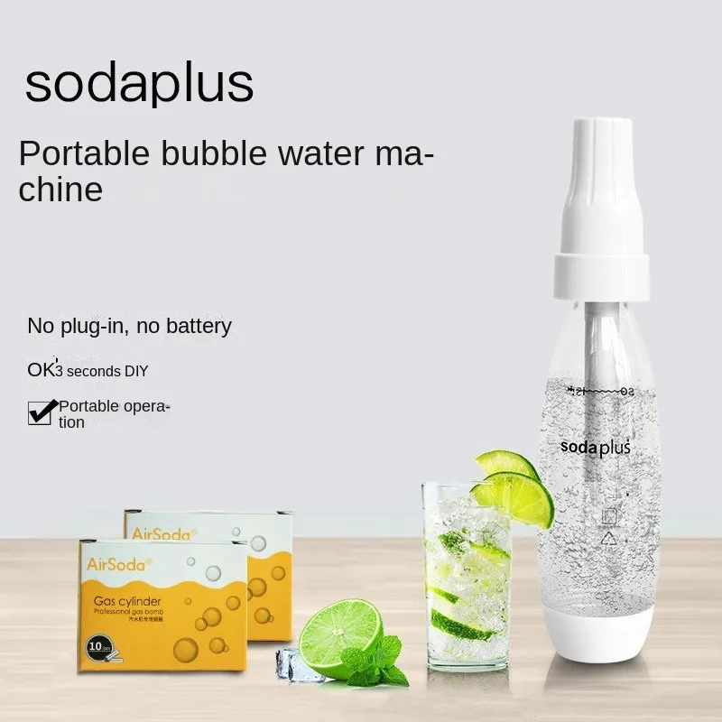 Máquina portátil para hacer refrescos, máquina de agua y soda, máquina de burbujas para el hogar, leche, té, gimnasio sin CO2, bebidas sin azúcar