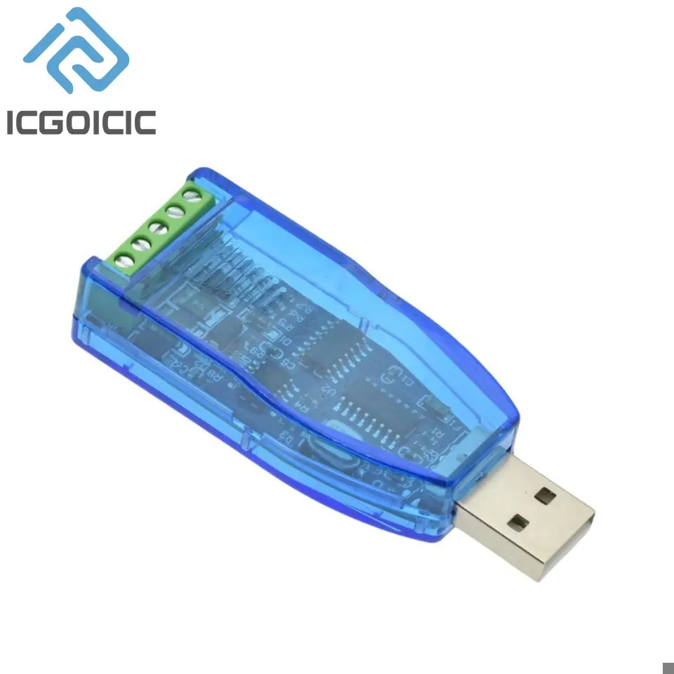 Industrial USB To RS485 Communication Module Bidirectional Half Duplex Serial Line Converter TVS Protection U485CH340G Converter