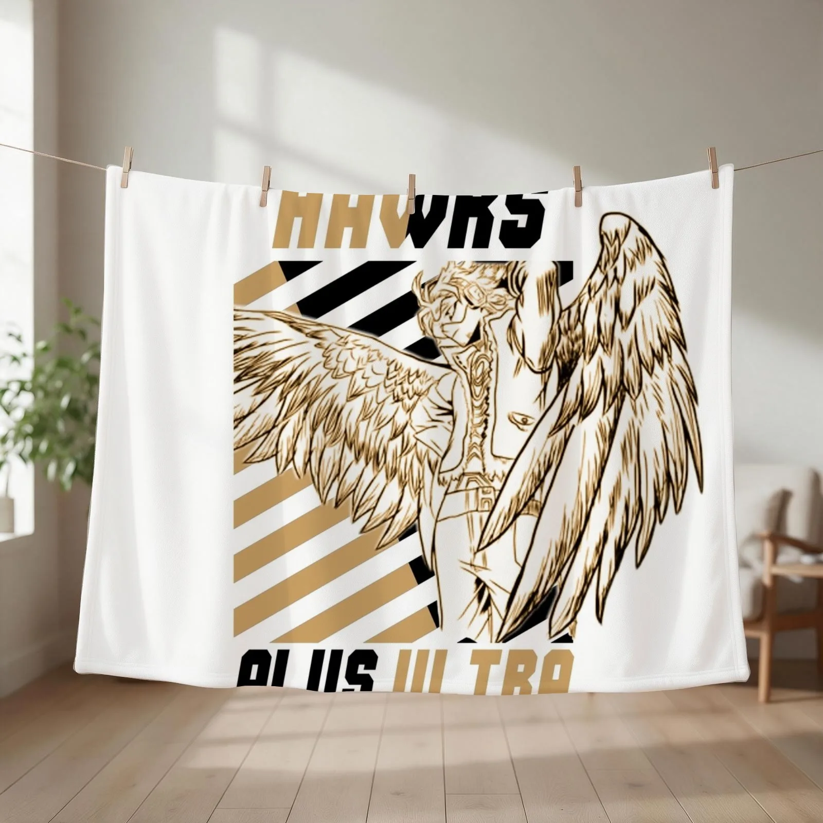 Keigo Takami (Hawks) PLUS ULTRA Throw Blanket couch cozy soft plush fuzzy picnic outdoor blanket