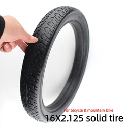 16 inch solid tire for bicycle & mountain bike 16x2.125 Folding electric bicycle E-bike Non inflation solid tyre