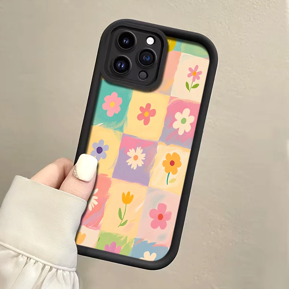 Karierte Gänseblümchen-Riemen-Handyhülle für Samsung Galaxy Note 20 Ultra S24 S25 S26 Plus S24 S23 S22 FE S23 S24 S25 Ultra Cover – Detail 5