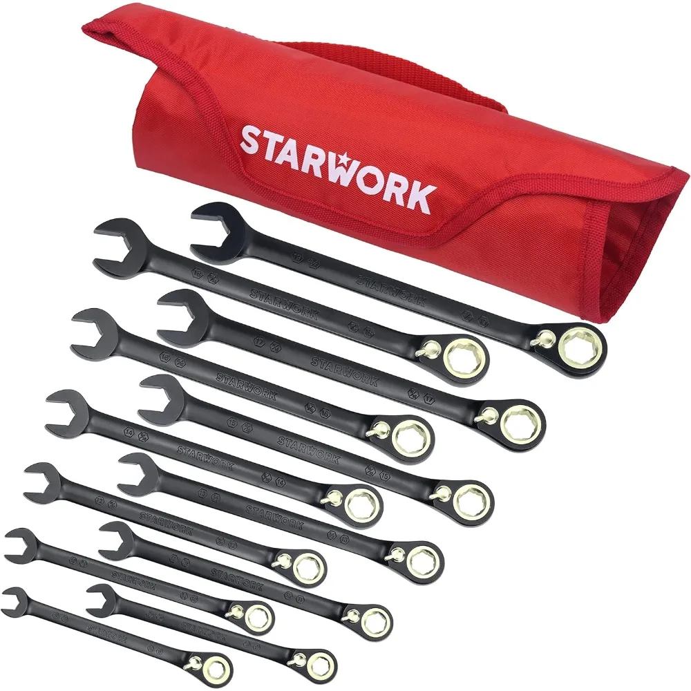 

Original TRUE MECHANIC™ 12Pc. 120T Reversible SAE&Metric Ratcheting Wrench Set, Long Pattern, Professional