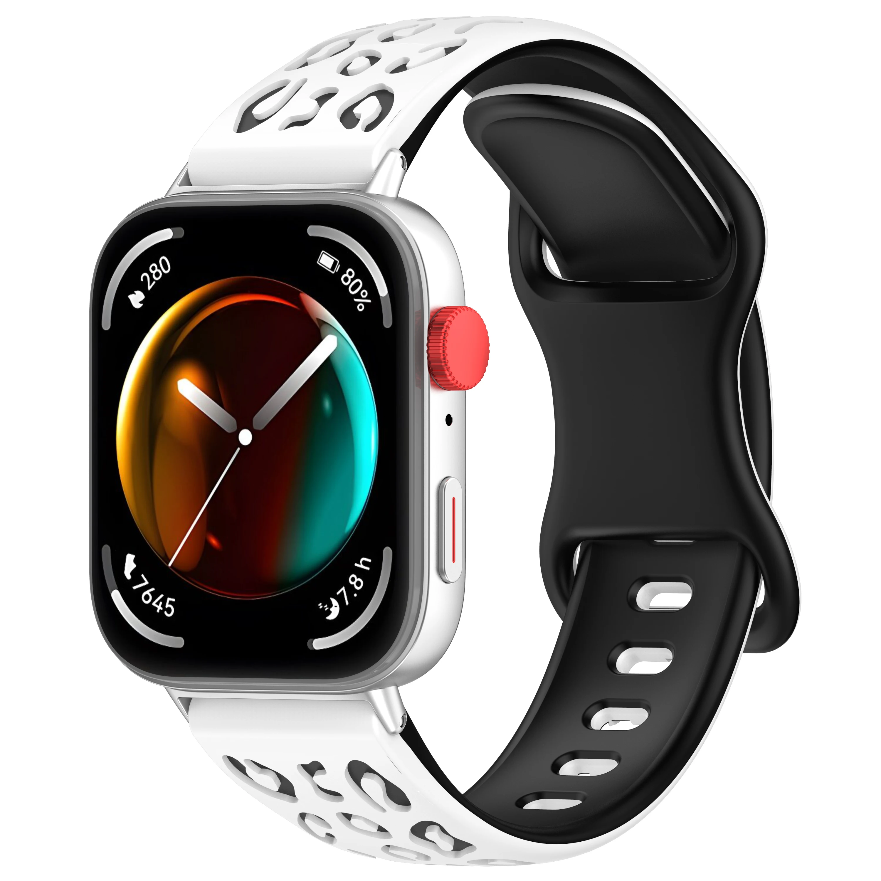 Silicone Leopard Strap For Samsung Galaxy Watch  7 6 5 4 40mm 44mm/Watch 4 6 Classic/Active 2/5 Pro/Watch 3 41mm Band