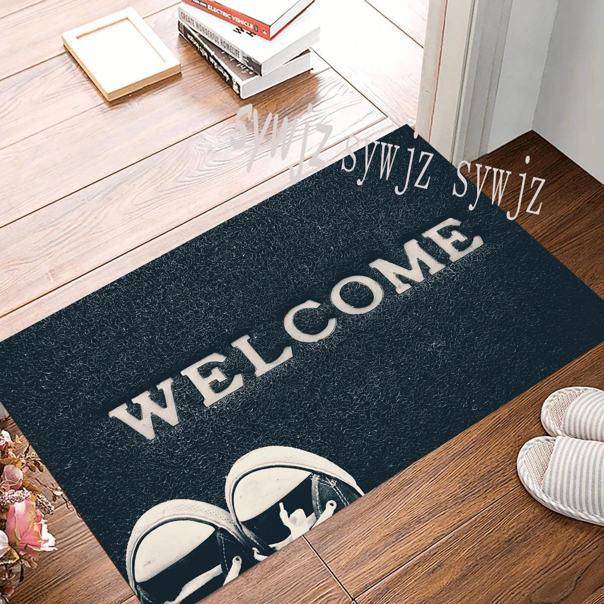 Vintage Pattern Welcome Mat Front Door Funny Door Mat Outdoor Entrance Door Mat Rug Kitchen Rug Decor Colorful Home Decor