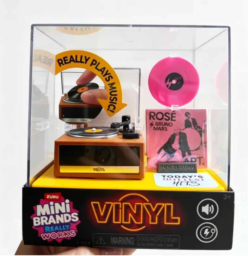 Новинка: Виниловый шарик-сюрприз Zuru Mini Brands с миниатюрными игровыми дисками – коллекционный подарок, идеальный для любителей музыки – миниатюра