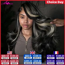 12A Blonde Highlight Wig Human Hair 13X4 13x6 Body Wave Lace Frontal Human Hair Wigs Pre Plucked Highlight 5x5 Lace Closure Wigs