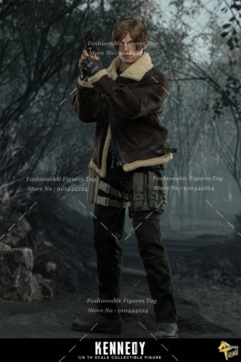 MTTOYS MT017 1/6 hommes soldat beau Leon Kennedy oeil mobile Double tête modèle 12 pouces figurine poupées Collection