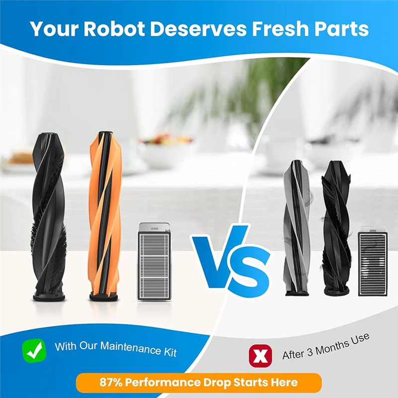 ABVI-piezas de accesorios para Robot aspirador Dreame X50 Ultra, cepillos laterales principales, filtro Hepa, paño de mopa, bolsas de polvo