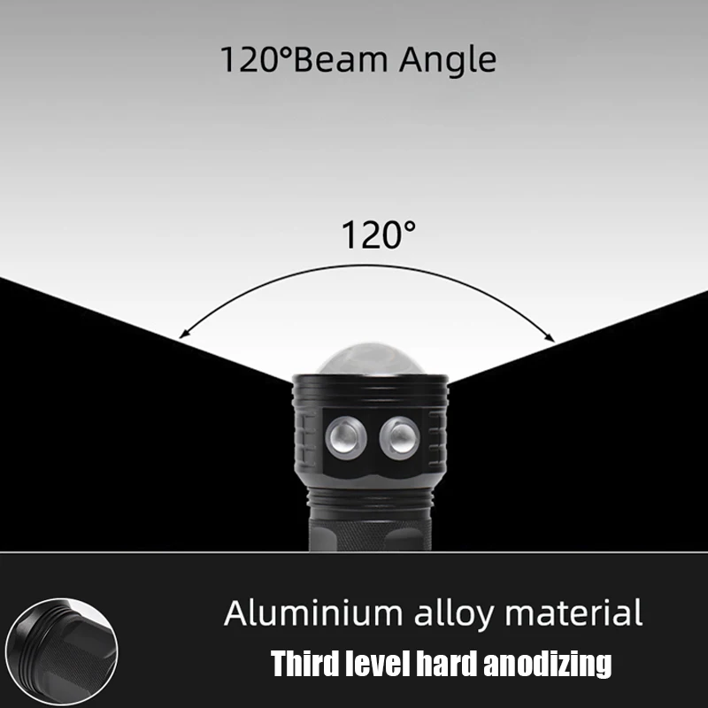 MK-17 الغوص مصباح يدوي 5000 لومينز مقاوم للماء 100 متر عمق التصوير الغوص مصباح شعلة المهنية تحت الماء ملء الضوء