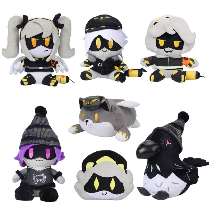 Murder Drones temporada Anime Cola de Caballo chica muñeco de peluche Kawaii dibujos animados gato durmiendo Tumblr lindo cuervo juguete de peluche almohada ornamento regalos
