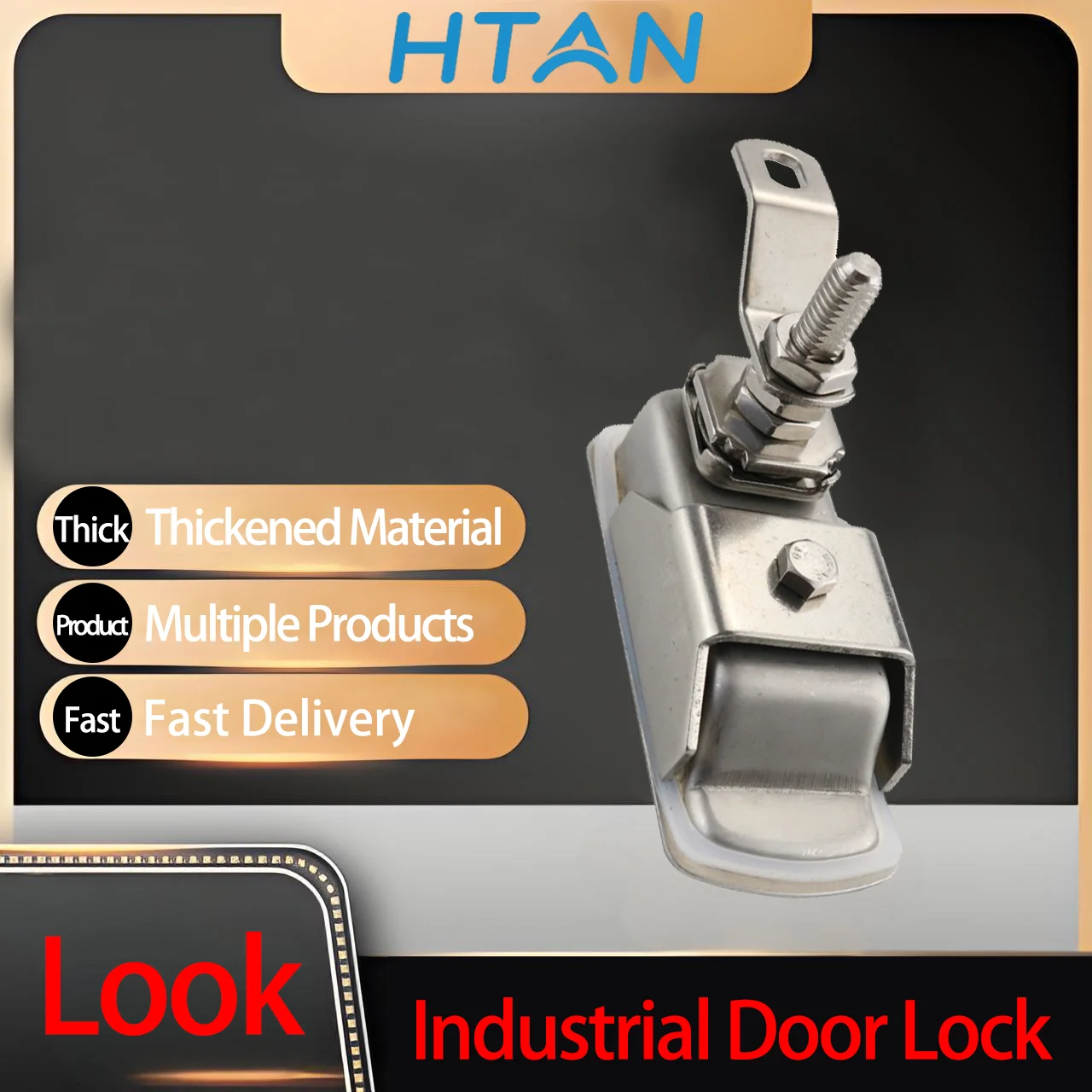 

304 Stainless Steel Rotating Flat Lock Industrial Electrical Machinery Equipment Cabinet Pop-Up Compression Lock