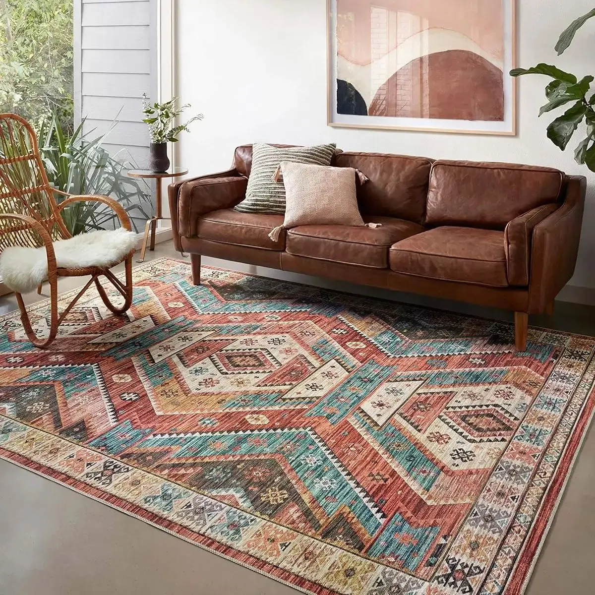 

Диван VIKAMA для гостиной с полным ковром — высококачественный и роскошный прикроватный коврик для спальни — большое украшение для дома