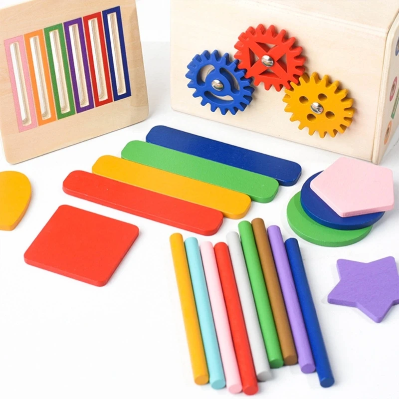 ของเล่นสีและรูปร่างการศึกษาสำหรับเด็กวัยหัดเดิน 1-3 การนับเกมการพัฒนาทักษะยนต์ดี