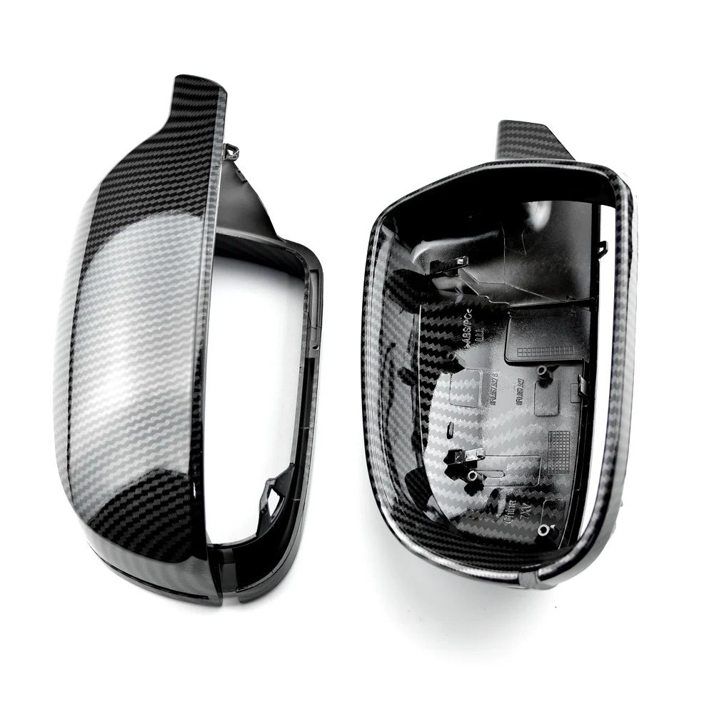 Real Carbon Fiber Mirror Cover For Audi A4 B8 A6 C6 A5 8T Q3 A3 8P Rearview Side Mirror Caps S Line