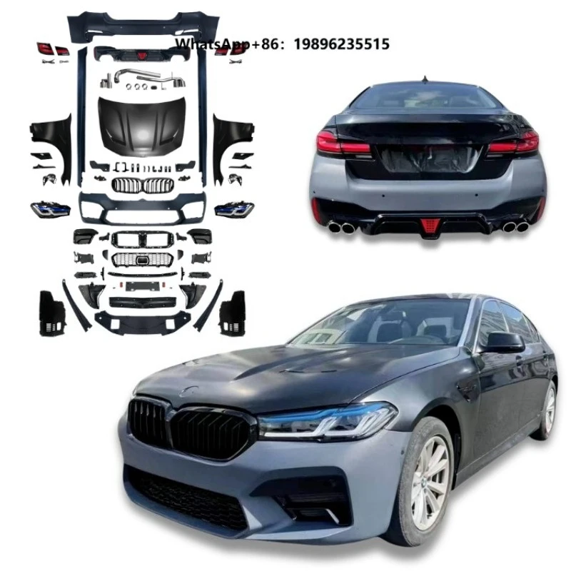2026 New Arrival Body Kit 5 Series F10 2010-2015 Upgrade to F90 G30 LCI M5CS Style Front Rear Bumper Assembly Side Skirt