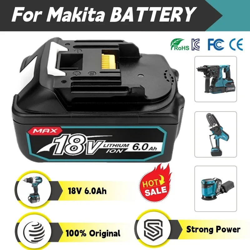 

NEW for Makita 18V Rechargeable Battery 18650 Lithium-ion Cell Suitable for Makita Power Tool BL1860 BL1830 BL1850 LXT400