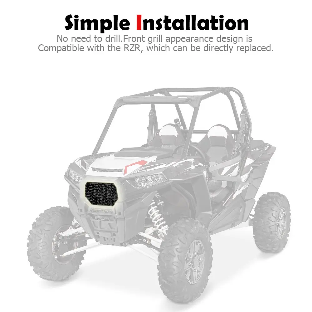 غطاء الشبكات الأمامية ملحقات الشواية الشبكية الرئيسية UTV لـ Polaris RZR XP 1000 900 XP4 Trail S 900 Premium EPS XC Edition S4 1000