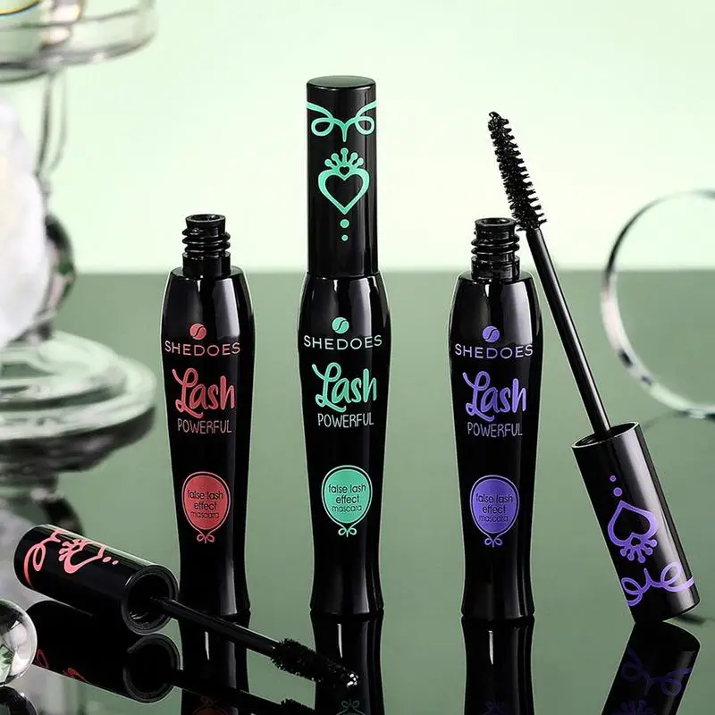 Curling Mascara Eye Cosmetics Waterproof Long Lasting Not Blooming Black Natural Thick Curling Lengthening Mascara Makeup