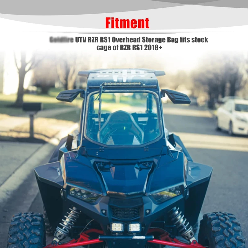 حقيبة تخزين مقاومة للماء من UTV ، منظم خرائط ، إكسسوارات سيارة ، 1680D ، RZR ، RS1 ، polrzr ، RS1 aris ، النفقات العامة ، موثوق بها ، #3