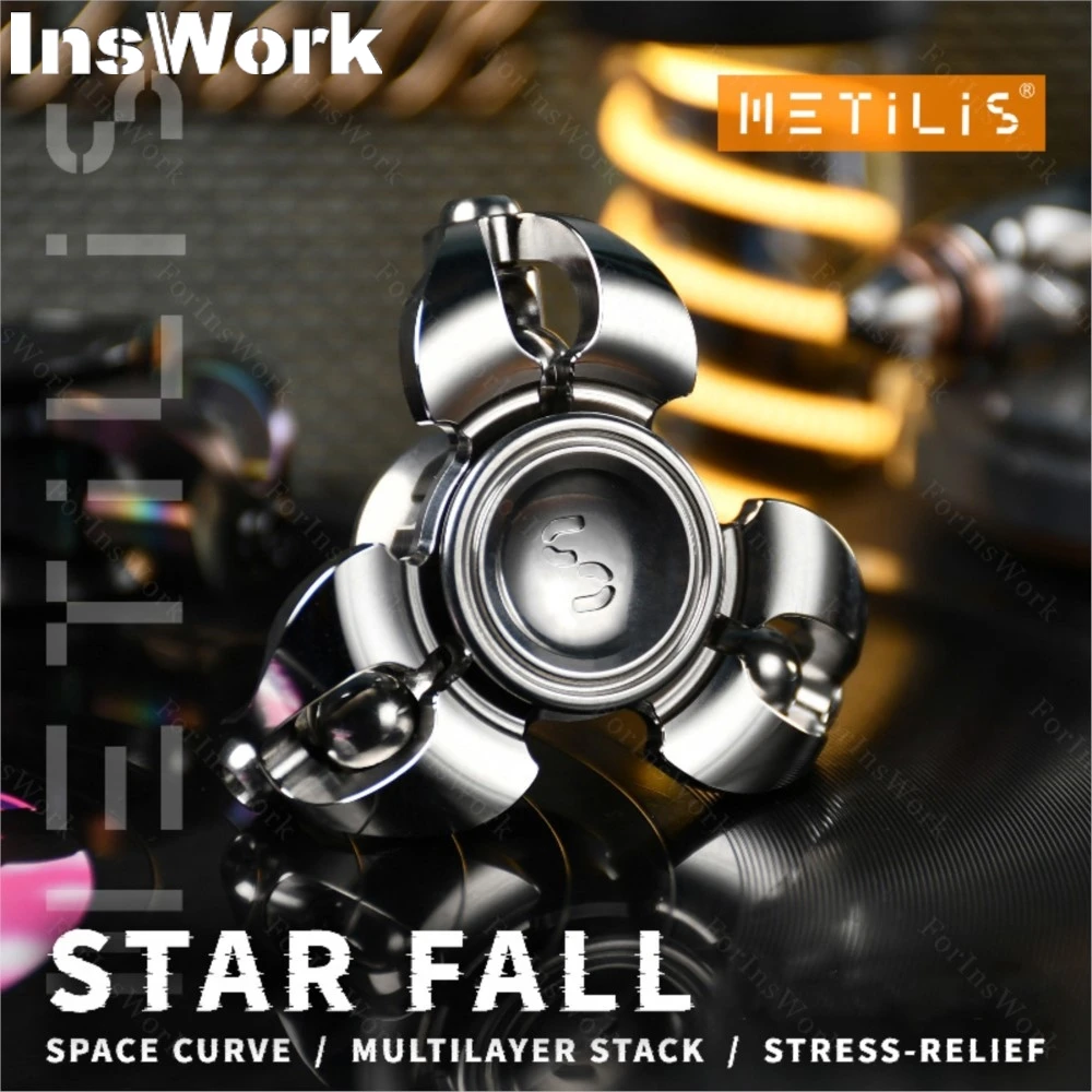 METILIS Star Fall Fingertip Gyro EDC Juguete para aliviar el estrés Regalo para novio Juguetes de escritorio