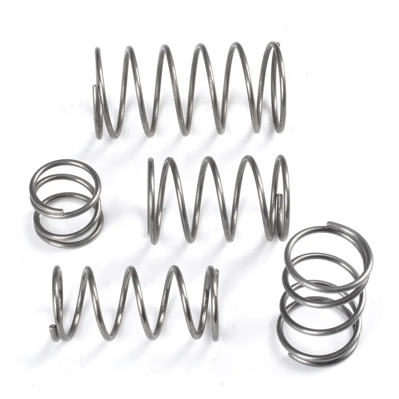 Диаметр проволоки: 0,2 мм, микромалая пружина сжатия, возвратная пружина, внешний диаметр: 1,5-4 мм, пружина давления из нержавеющей стали 304