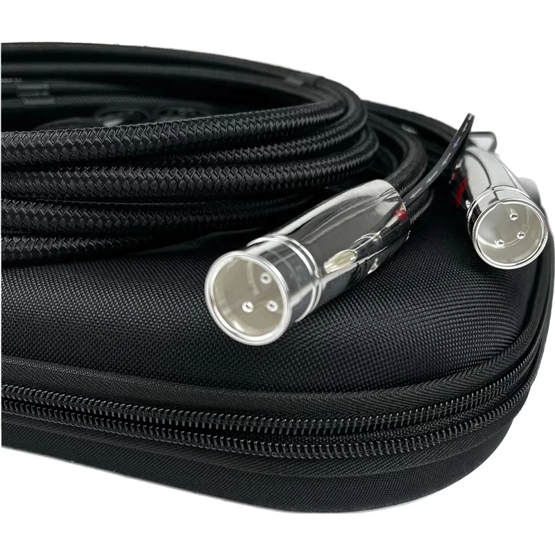 Audiophile Dragon XLR Balanced Cable PSS Pure Silver HiFi Audio Interconnect Line with Noise-Dissipation System