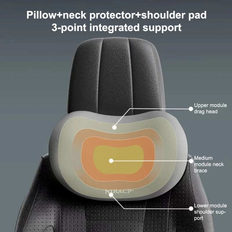 مسند رأس السيارة كرسي داعم للفقرات القطنية رغوة الذاكرة الفقرة دعم قطني وسادة رقبة السيارة وسادة الظهر مكتب اكسسوارات السيارات الداخلية