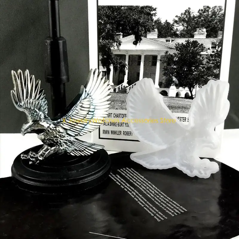 31KD تحلق النسر البوم الحيوان سيليكون قوالب للجدار شنقا الباب الديكور خزائن زخرفة المنزل مكتب الحرفية ديكور فني