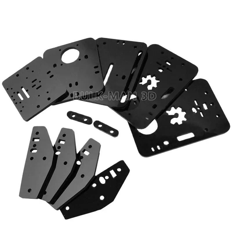 

DIY ACRO Acrylic Plate Set Made by High Gloss Smooth Acrylic for ACRO System Black Color