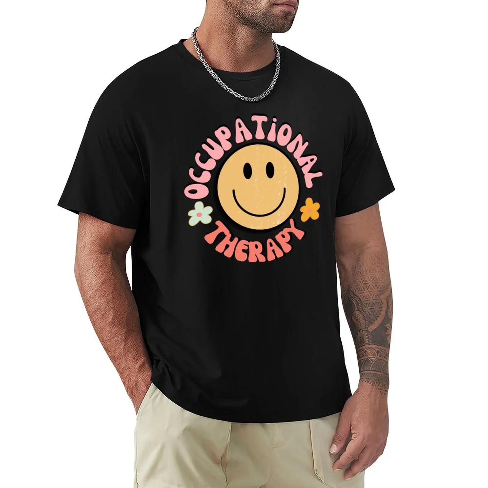 

Cute Occupational Therapy Happy Face Design Occupational Therapy Assistant OT COTA Sticker T-Shirt