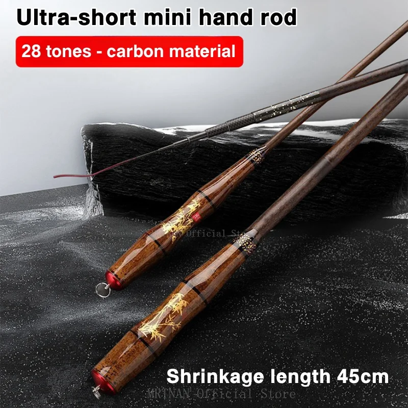 1.8M-4.5M Ultralight Telescopic Fishing Rod Travel SuperHard Stream Lake Hand Pole Carp Feeder Portable Fishing Rods