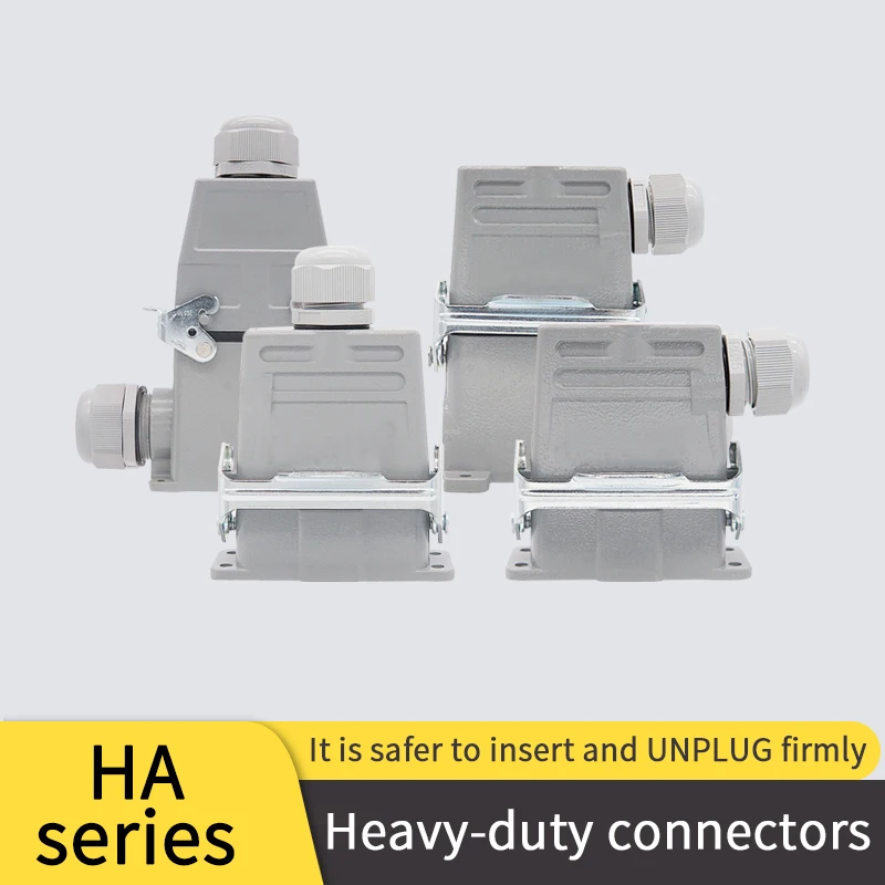 

Rectangular Heavy Duty Connector Plug, Male and Female Pair, Hot Channel Flow, HDC-HA-10, 16, 32 Core CONNECTOR