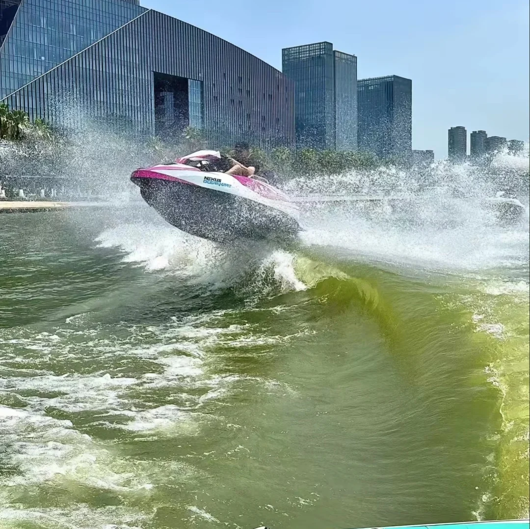 Recreational Water Jet Karting Boat, Reliable Power Component Adaptable For River Lake Outdoor Water Entertainment