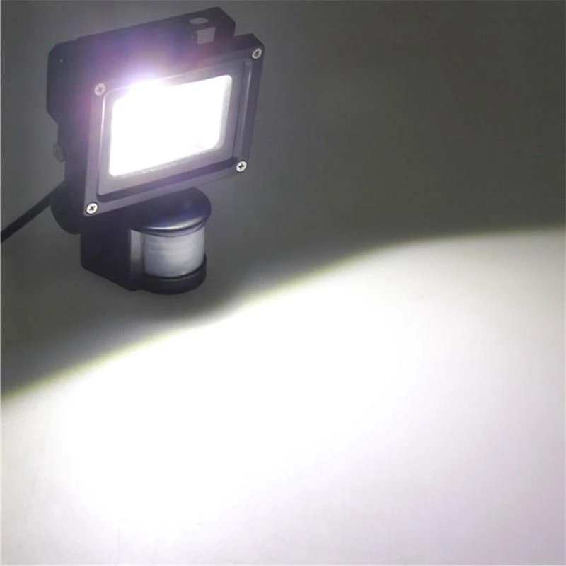 LED Flood Light 10W PIR Infrared Motion Sensor 20W 30W 220V Sensor Floodlight Professional Lamp 50W Outdoor Landscape Lighting