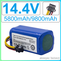 14.4V/14.8V 9800mAh Battery for Haier Robot Xshuai HXS-C3 Robot Vacuum Cleaner Sweeper Li-ion 18650 Replacement 4s1p