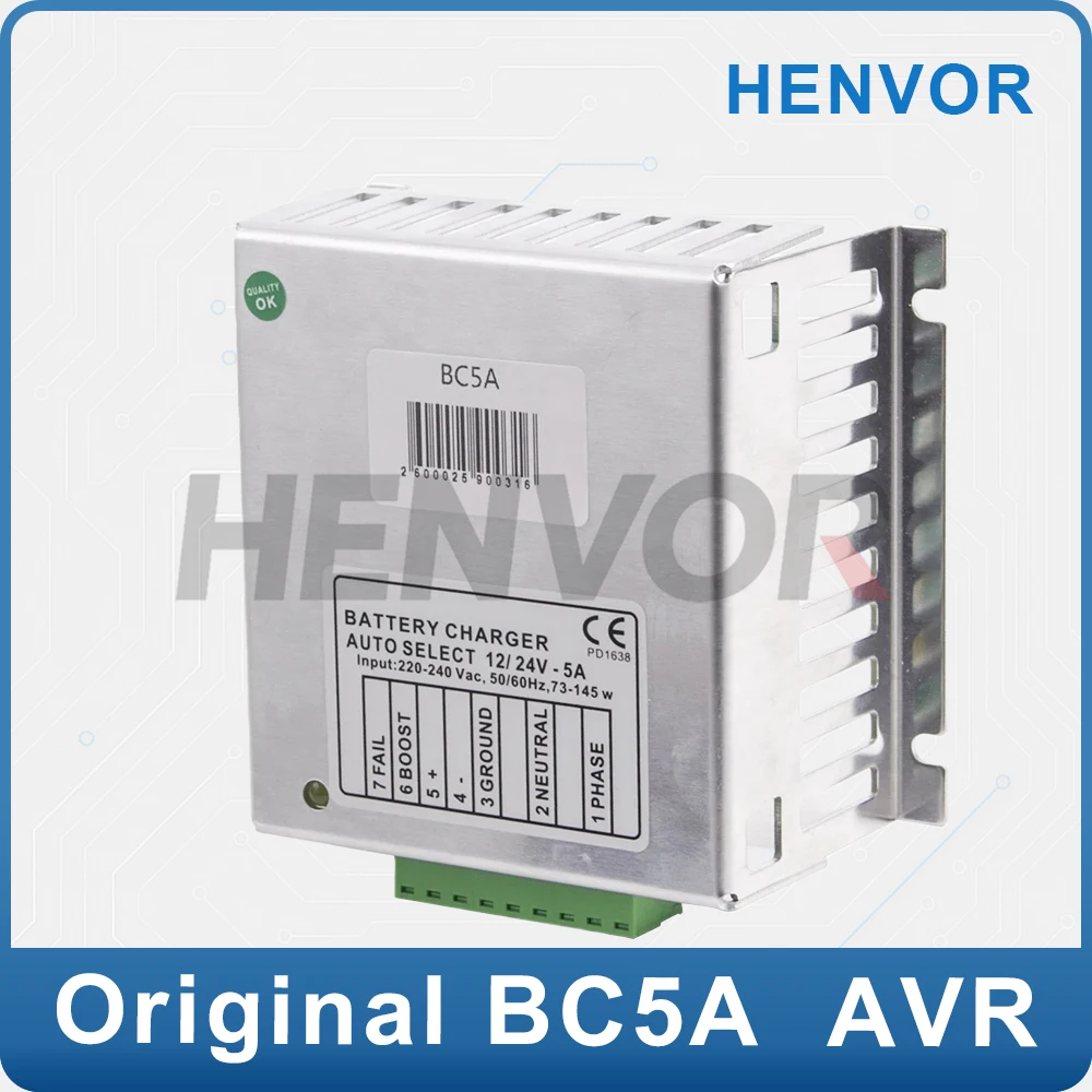 DC12V 24V BC5A 5A Generator Auto Intelligent Battery Charger Module Float Charging Adapter Diesel Generator Parts